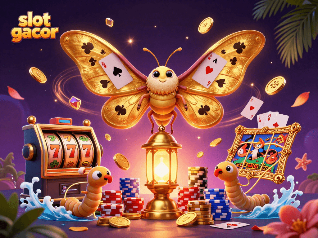 Engage with slot gacor visuals featuring captivating characters, vibrant casino elements, and dynamic gaming scenes.