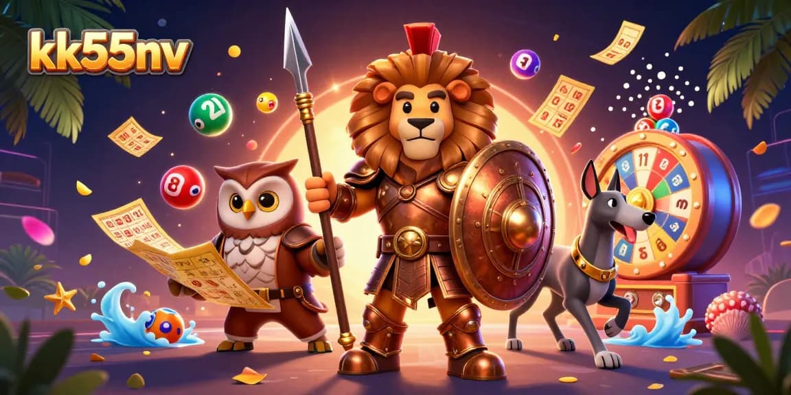 Experience thrilling moments in kk55nv with vibrant gaming elements and dynamic 3D character action.
