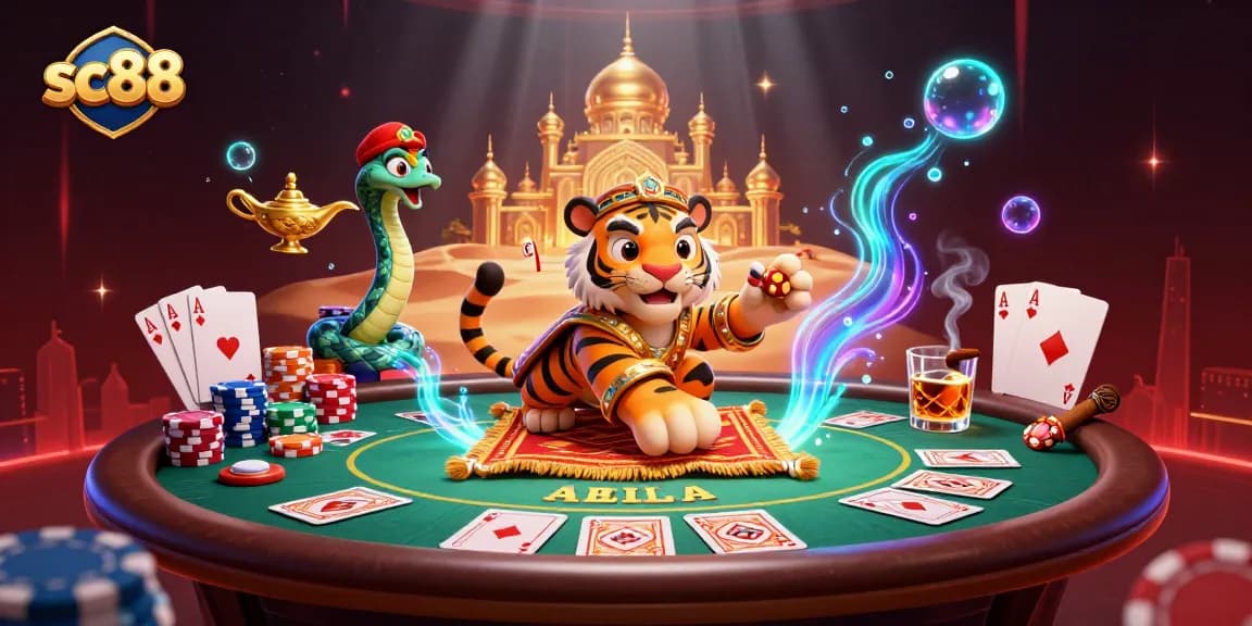 Experience excitement at sc88 with a vibrant 3D scene of gambling fun and adventure.