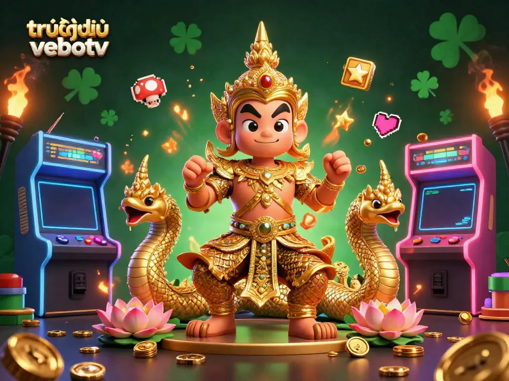 Experience the excitement of trực tiếp bóng đá vebotv with vibrant characters and dynamic casino game elements.