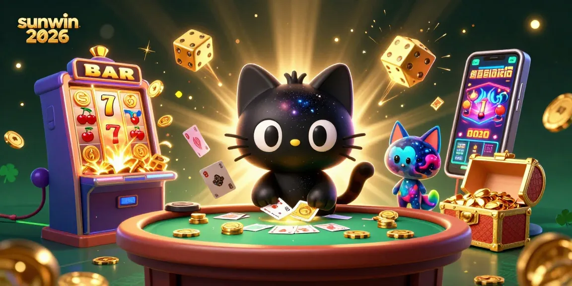 Engage in thrilling gameplay with sunwin 2026 at a cosmic casino with vibrant characters.