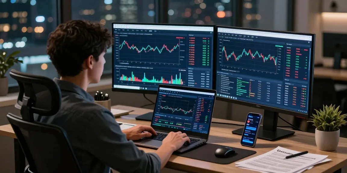 Edimakor Video Editor in innovativem Krypto-Büro mit Kryptowährungsdiagrammen und sicherem Wallet-Setup.