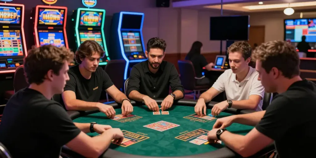 Players enjoying diverse betting options at UK888 online casino, capturing the excitement and modern gaming experience in 2026.