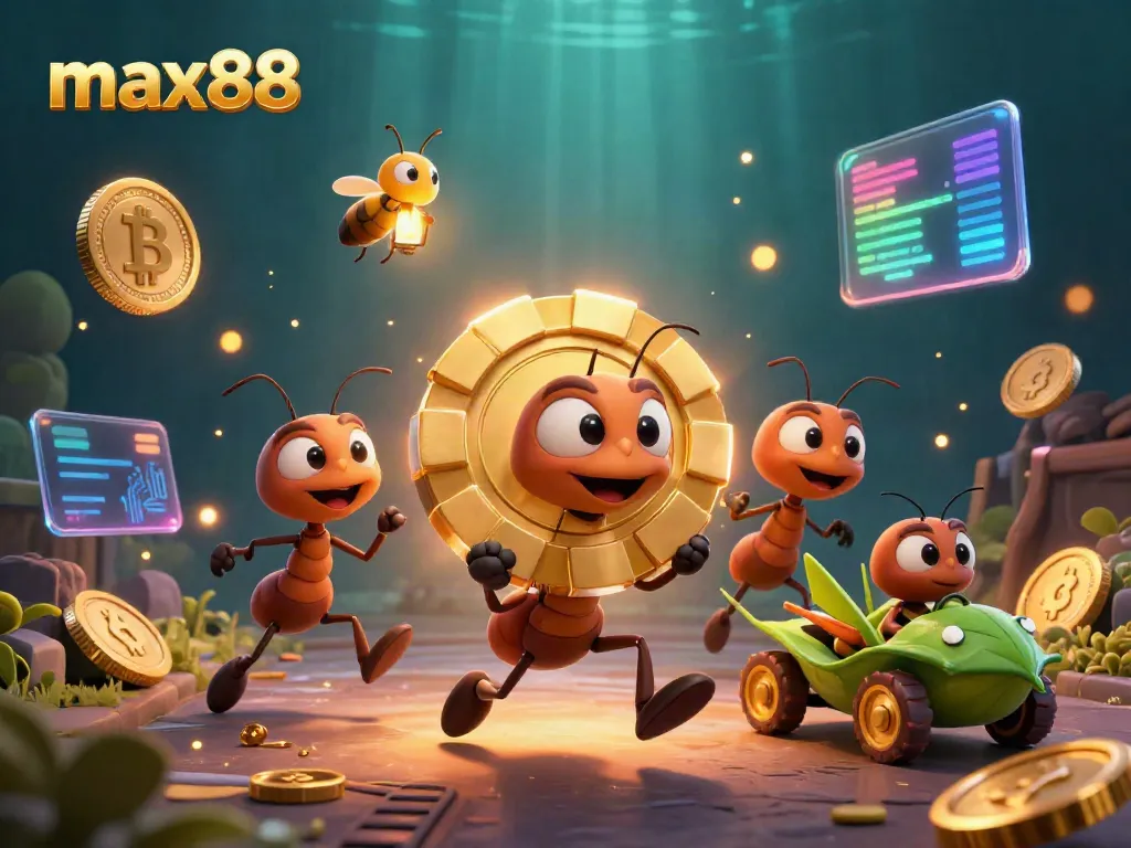 Experience exhilarating gameplay with the max88 team of cartoon characters in a digital heist scene, showcasing vibrant casino elements.
