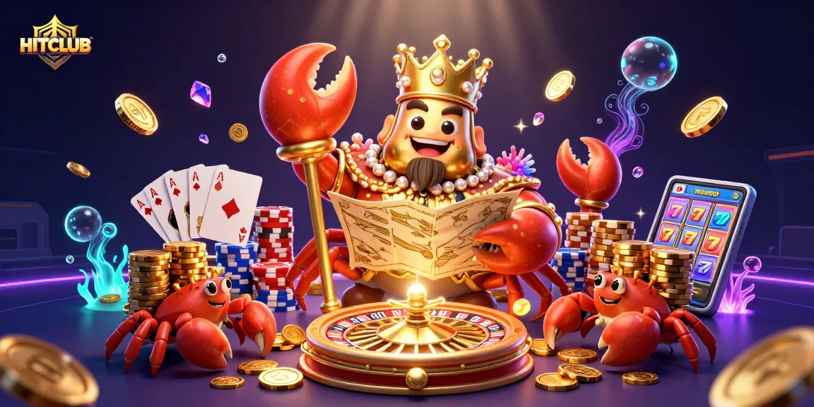 Engage in thrilling gameplay at HITCLUB with a vibrant 3D casino scene rich in detail and bonuses.