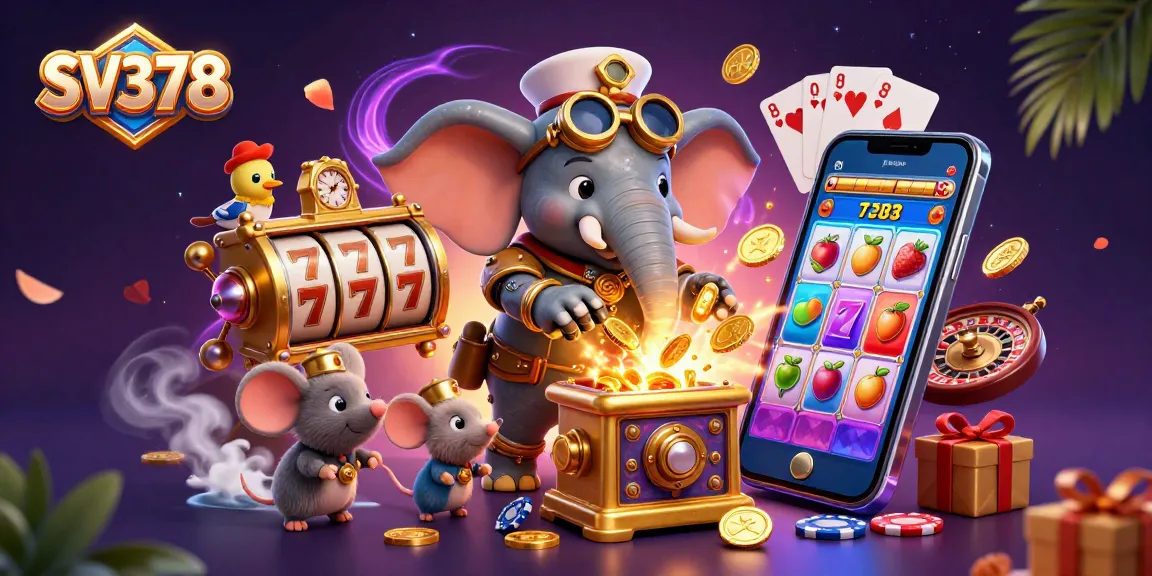 Experience SV378's thrilling slots adventure with colorful characters and dynamic gameplay elements.