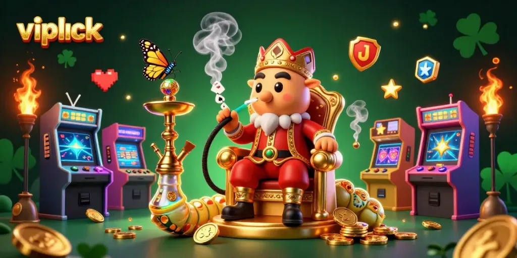 Experience the vibrant world of vipluck filled with slot machines and gaming excitement.