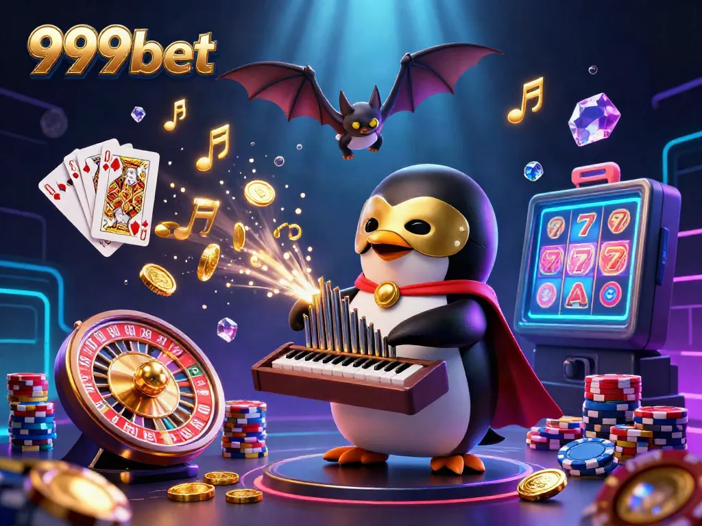 Win big at 999bet by enjoying exciting casino games with vivid illustrations of casino elements.