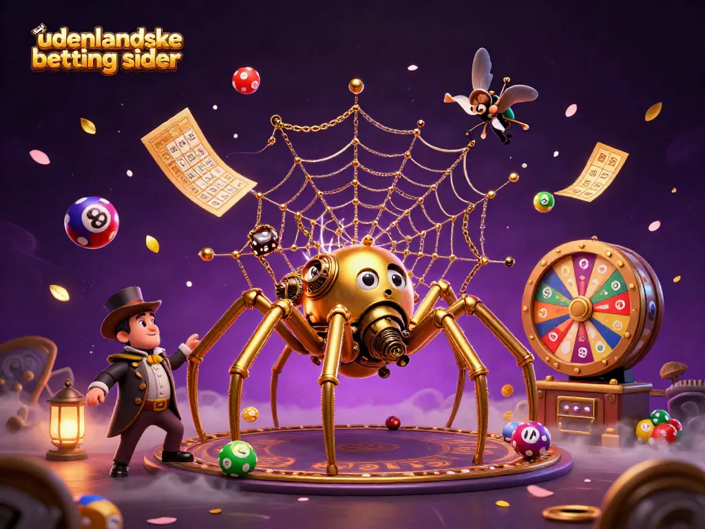 Engage with udenlandske betting sider offers while a steampunk spider catches unlucky dice.