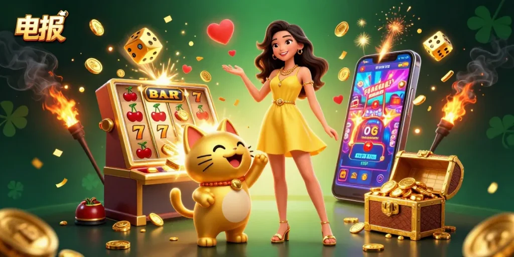 玩充满快乐角色和生动彩金场景的精彩赌场游戏，特色是聊天电报。